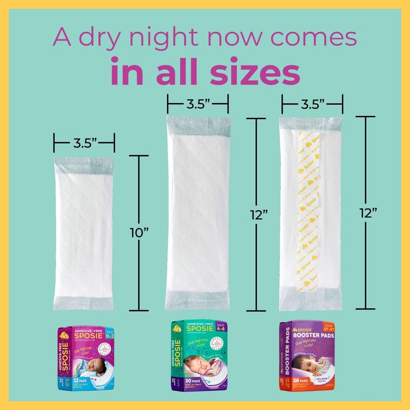 Select Kids Sposie Diaper Booster Pads | Stop Leaks in Baby Overnight, Nighttime Diapers | Disposable Toddler Training Underwear Girls & Boys | Adhesive Diaper Pad | 84 Count (Pack of 1) - Image 5